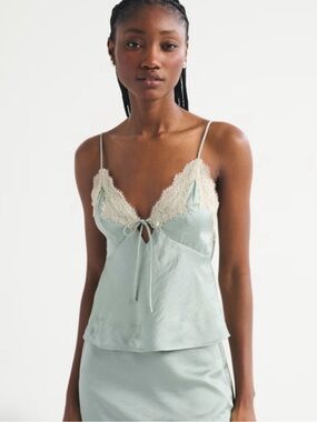 NWT A&F Bella 2-in-1 Reversible Tie-Front Cami